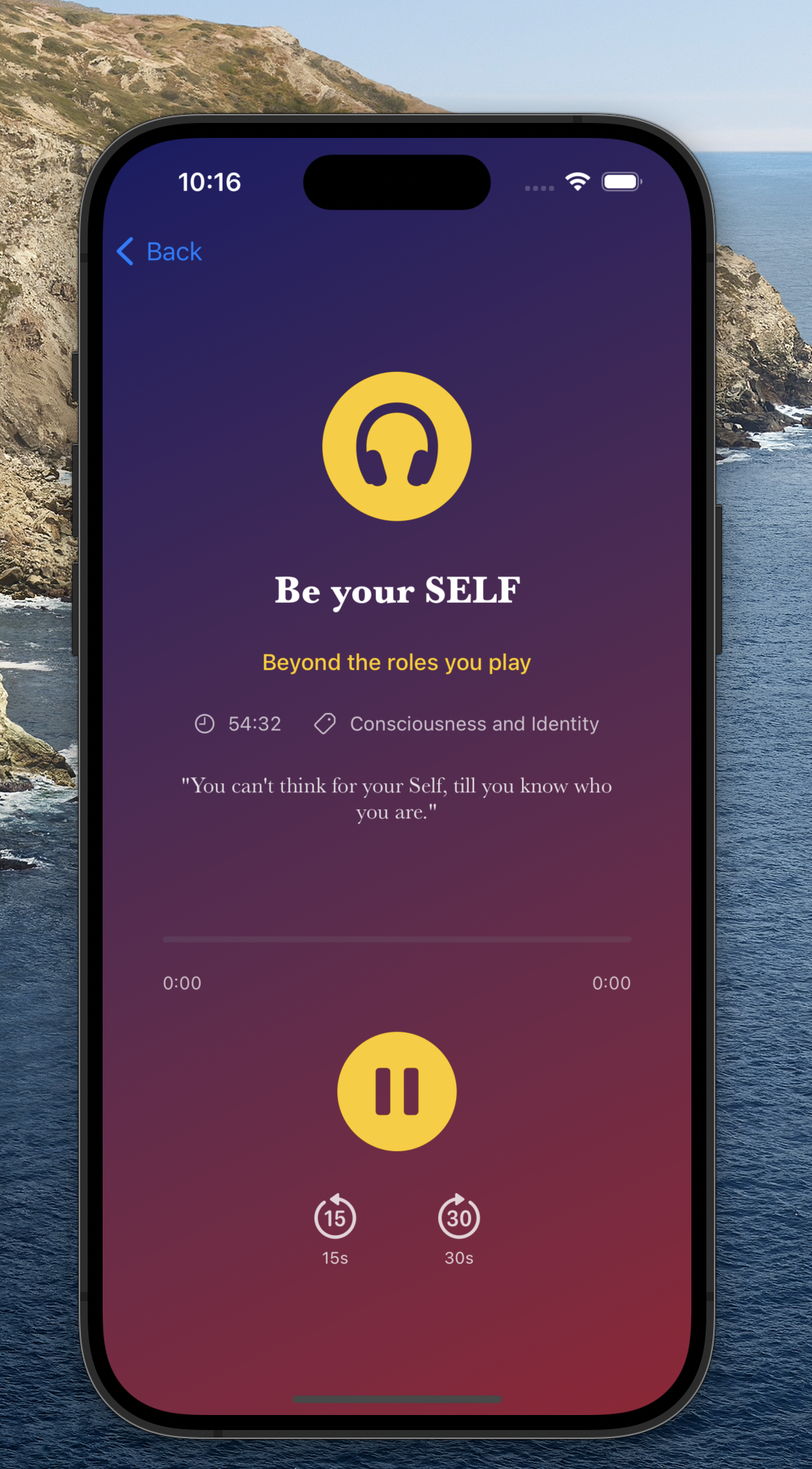 Audio player — Be your SELF